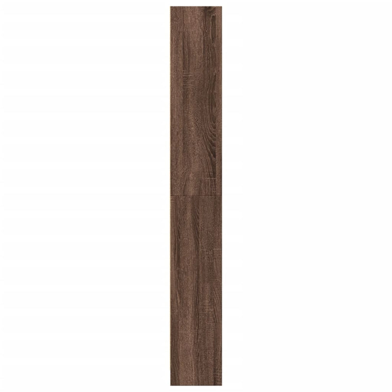 Bücherregal Braun Eichen-Optik 80x24x176 cm Holzwerkstoff