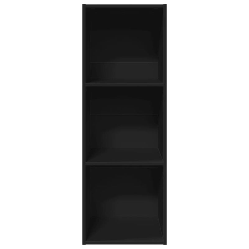 Bücherregal Schwarz 40x30x114 cm Holzwerkstoff