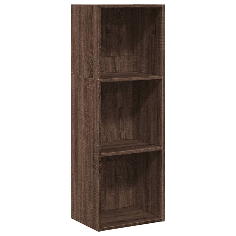 Bücherregal Braun Eichen-Optik 40x30x114 cm Holzwerkstoff