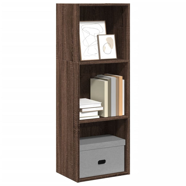 Bücherregal Braun Eichen-Optik 40x30x114 cm Holzwerkstoff