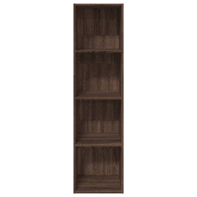 Bücherregal Braun Eichen-Optik 40x30x152 cm Holzwerkstoff