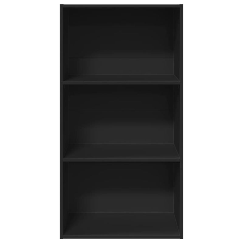 Bücherregal Schwarz 60x30x114 cm Holzwerkstoff