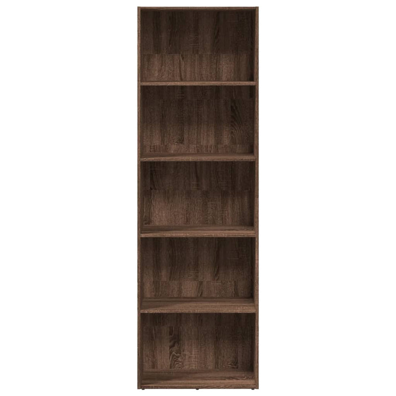 Bücherregal Braun Eichen-Optik 60x30x189 cm Holzwerkstoff