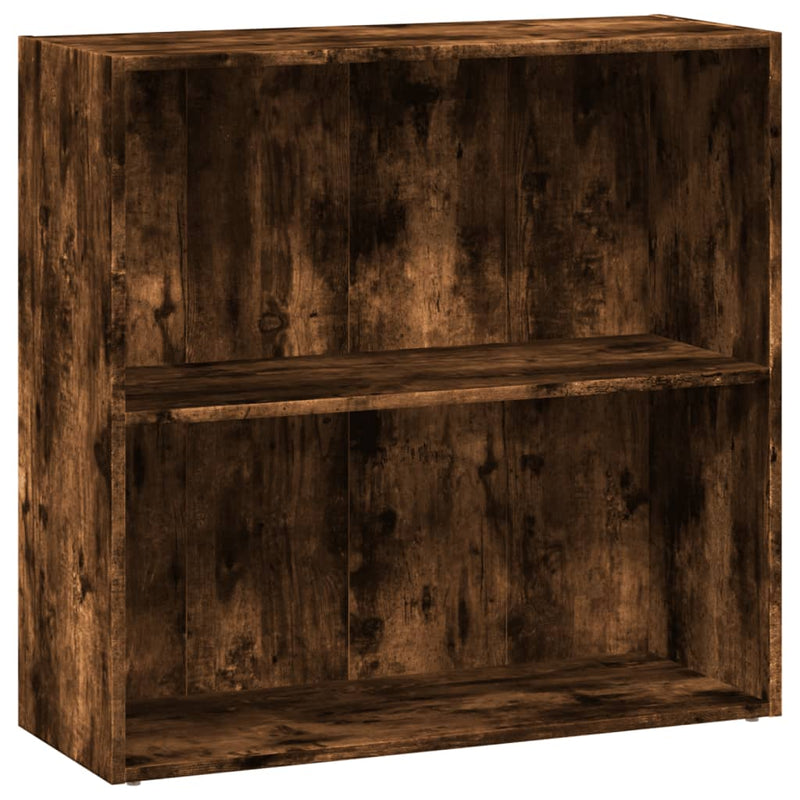 Bücherregal Räuchereiche 80x30x77 cm Holzwerkstoff