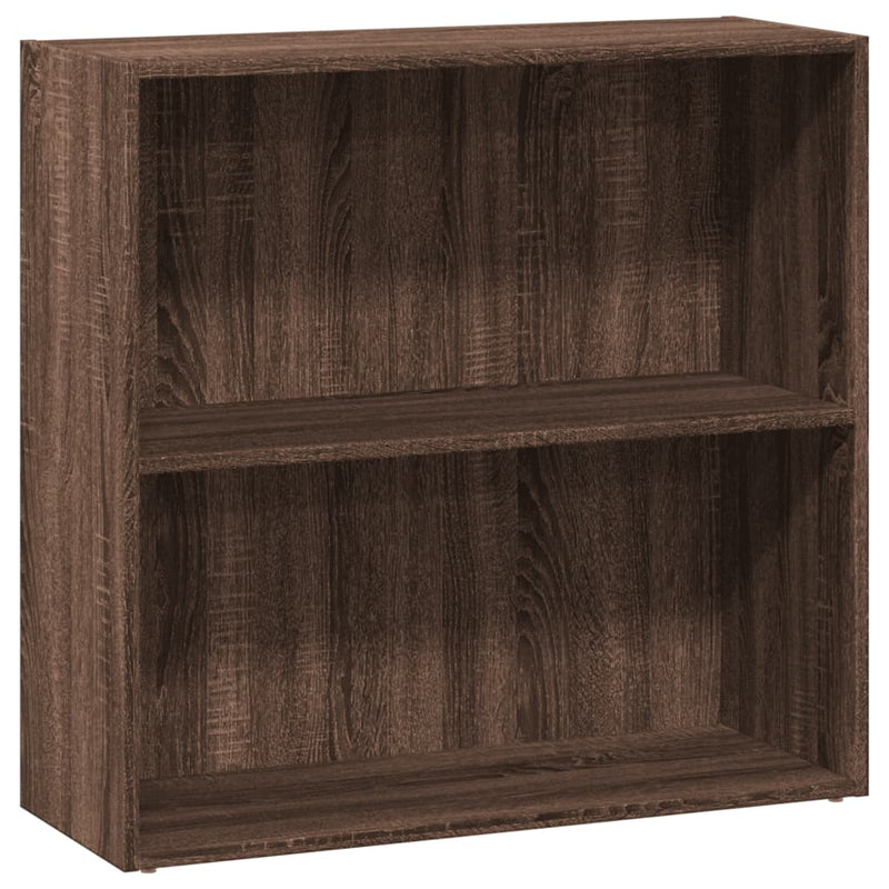 Bücherregal Braun Eichen-Optik 80x30x77 cm Holzwerkstoff