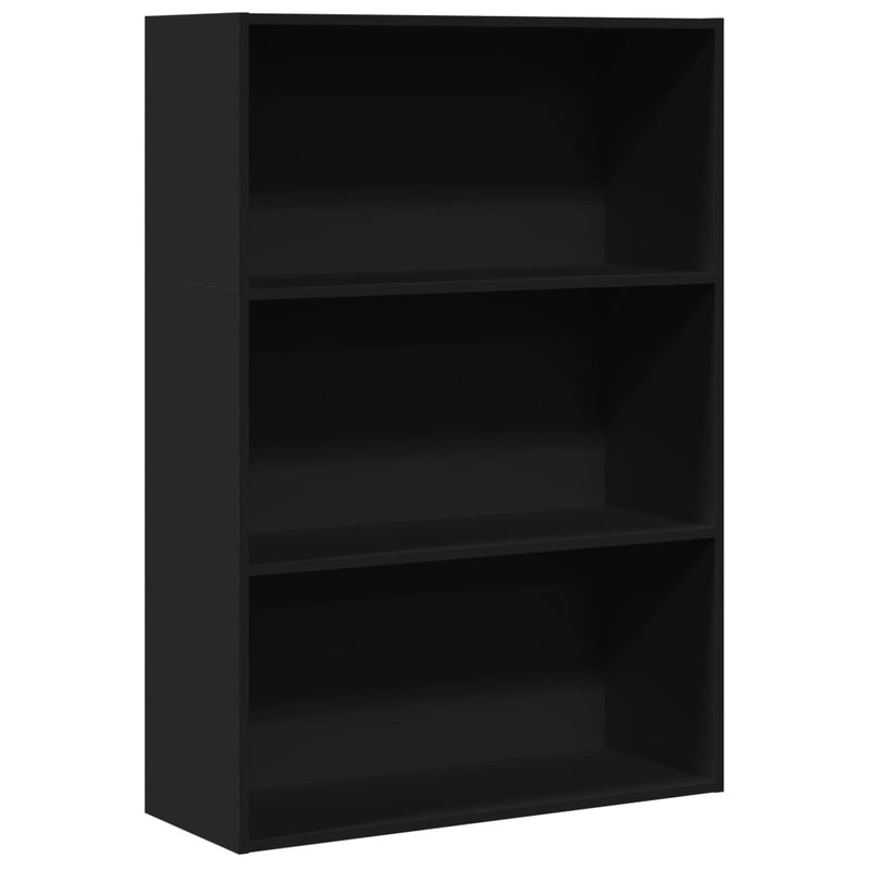 Bücherregal Schwarz 80x30x114 cm Holzwerkstoff