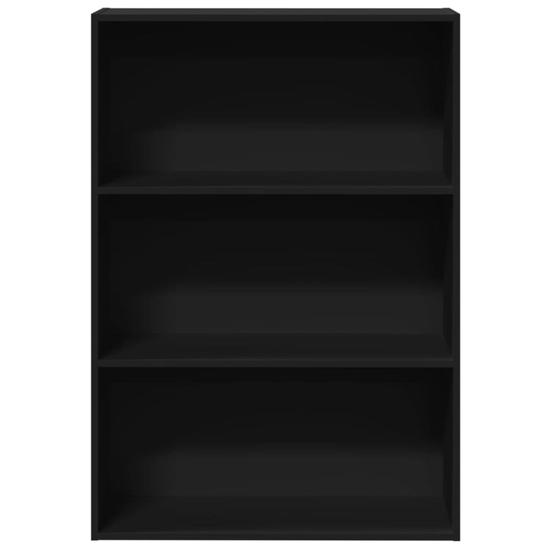 Bücherregal Schwarz 80x30x114 cm Holzwerkstoff