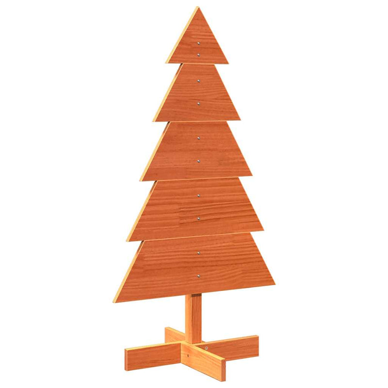 Weihnachtsbaum zum Schmücken Wachsbraun 100cm Massivholz Kiefer