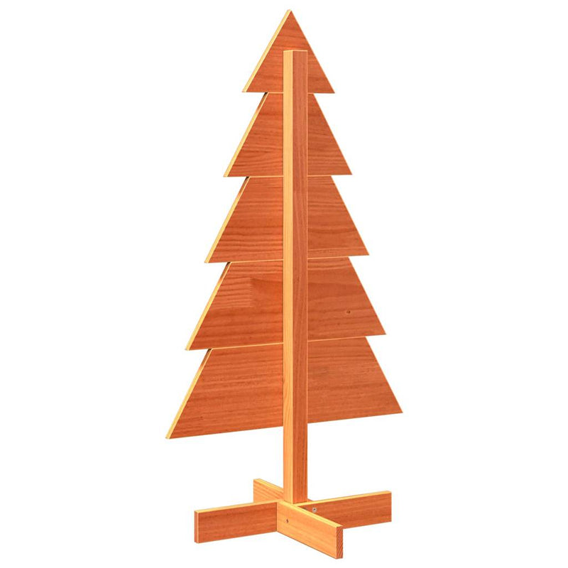 Weihnachtsbaum zum Schmücken Wachsbraun 100cm Massivholz Kiefer