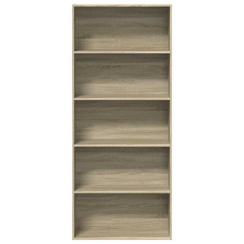 Bücherregal Sonoma-Eiche 80x30x189 cm Holzwerkstoff