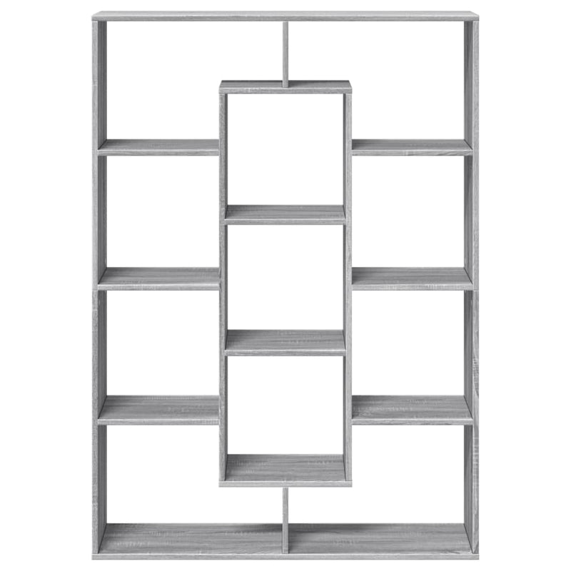 Bücherregal Grau Sonoma 102x29x143 cm Holzwerkstoff