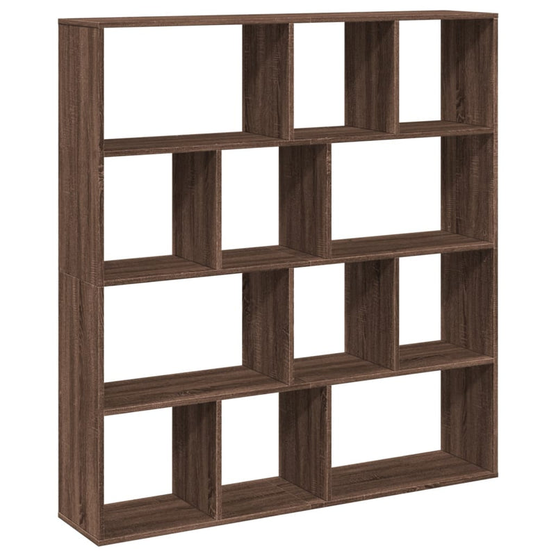 Bücherregal Braun Eichen-Optik 132x29x141,5 cm Holzwerkstoff