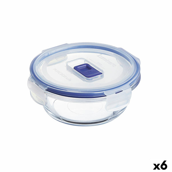 Lunchbox hermetisch Luminarc Pure Box Active 420 ml 12 x 5 cm zweifarbig Glas (6 Stück)
