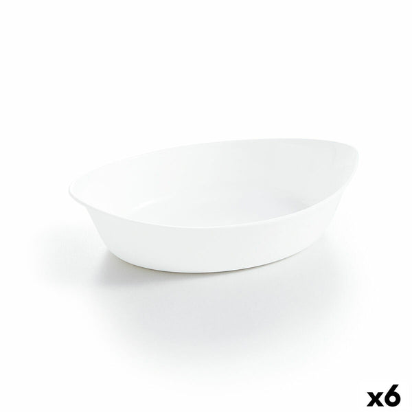 Kochschüssel Luminarc Smart Cuisine Oval Weiß Glas 25 x 15 cm (6 Stück)