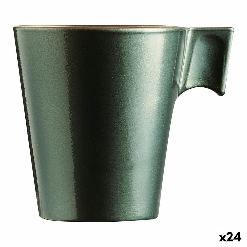 Henkelbecher Luminarc Flashy grün 80 ml Glas (24 Stück)