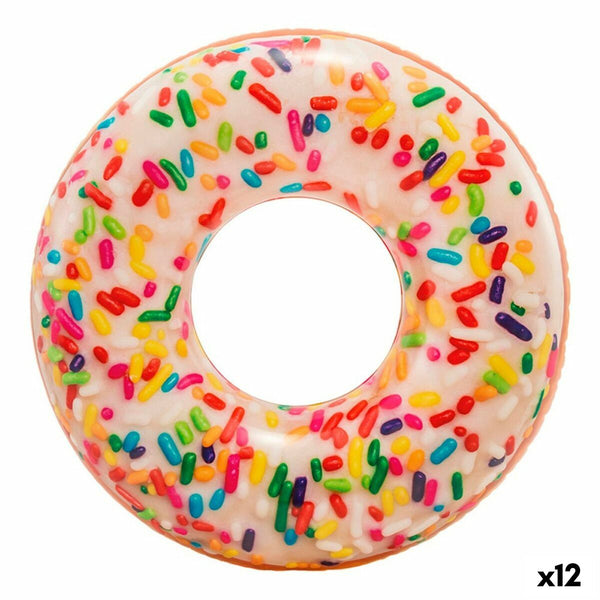 Schwimmreifen Intex Donut Weiß 114 x 25 x 114 cm (12 Stück)
