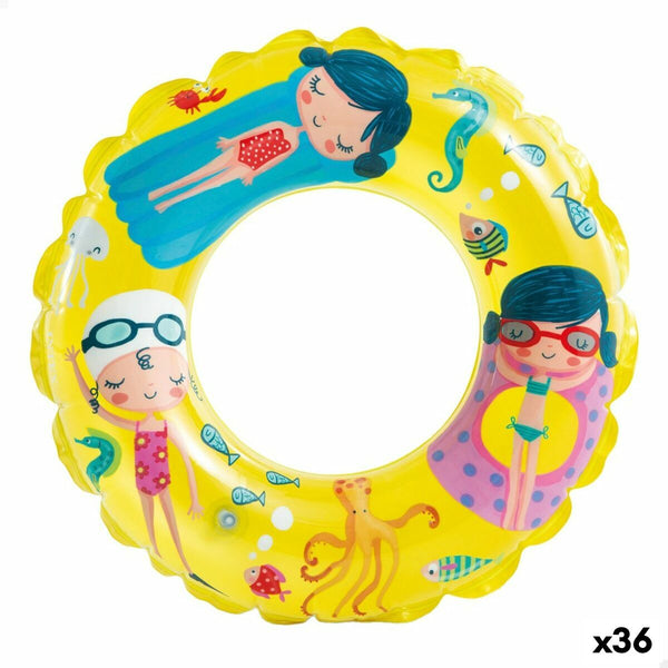 Aufblasbarer Donut-Schwimmhilfe Intex Ø 61 cm (36 Stück)