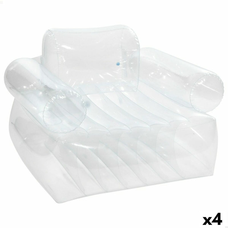 Aufblasbarer Pool-Sessel Intex Durchsichtig 109 x 79 x 107 cm (4 Stück)