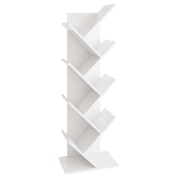 FMD Geometrisches Bücherregal Weiß