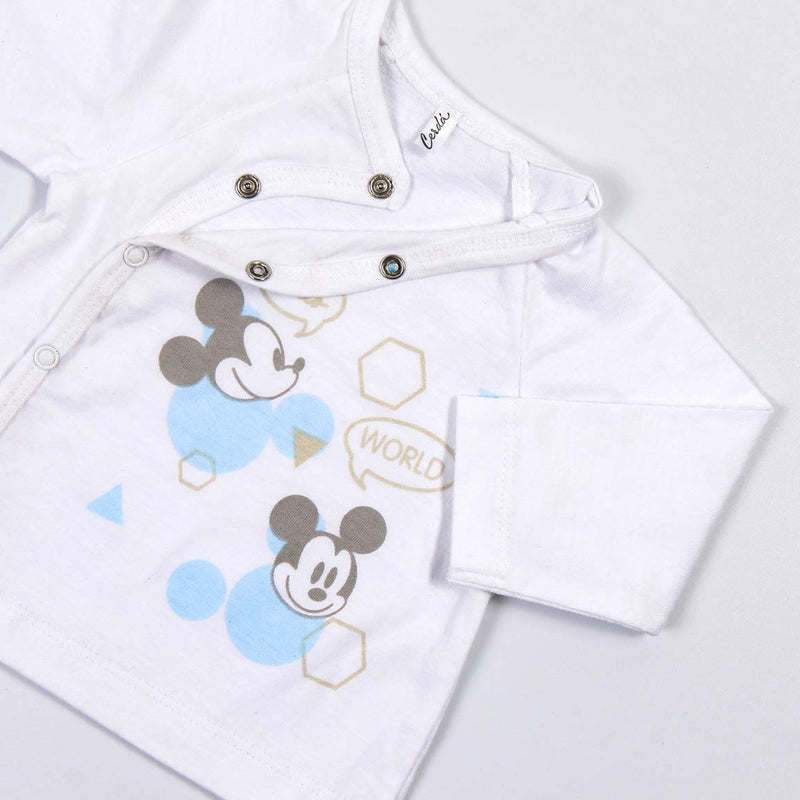 Bekleidungs-Set Mickey Mouse 4 Stücke Weiß (1 Monat)