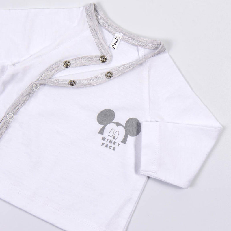 Bekleidungs-Set Mickey Mouse 4 Stücke Weiß (1 Monat)