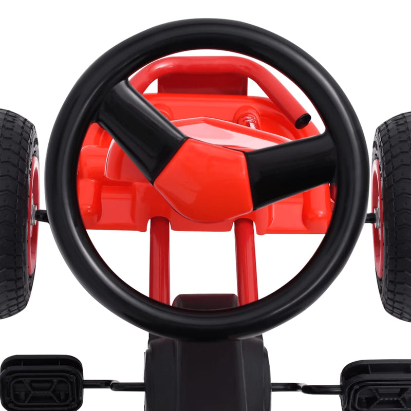 Pedal Go-Kart mit Luftreifen Rot