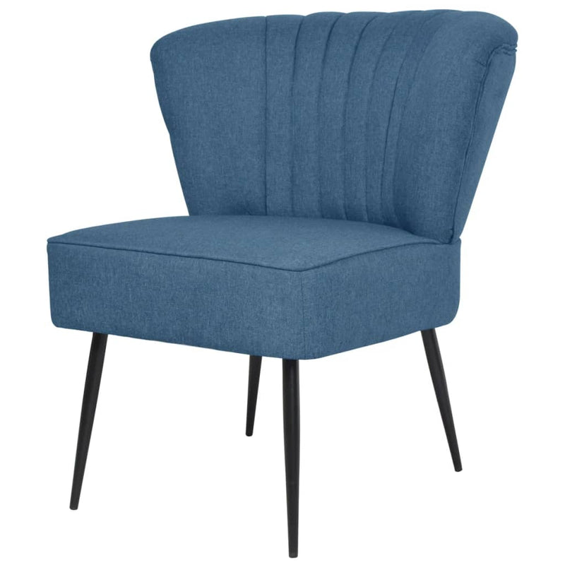 Cocktailstuhl Blau Stoff