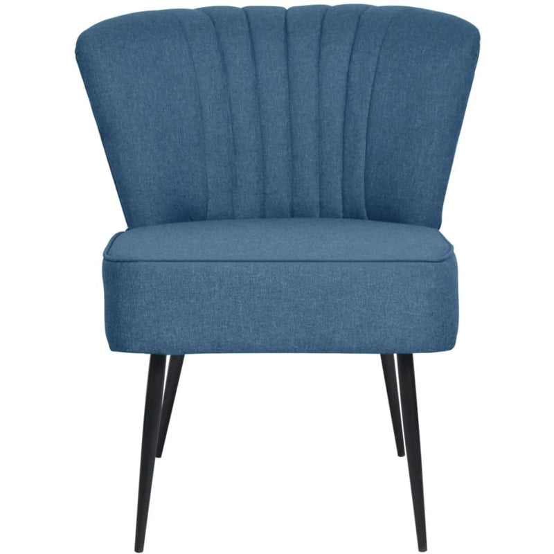 Cocktailstuhl Blau Stoff