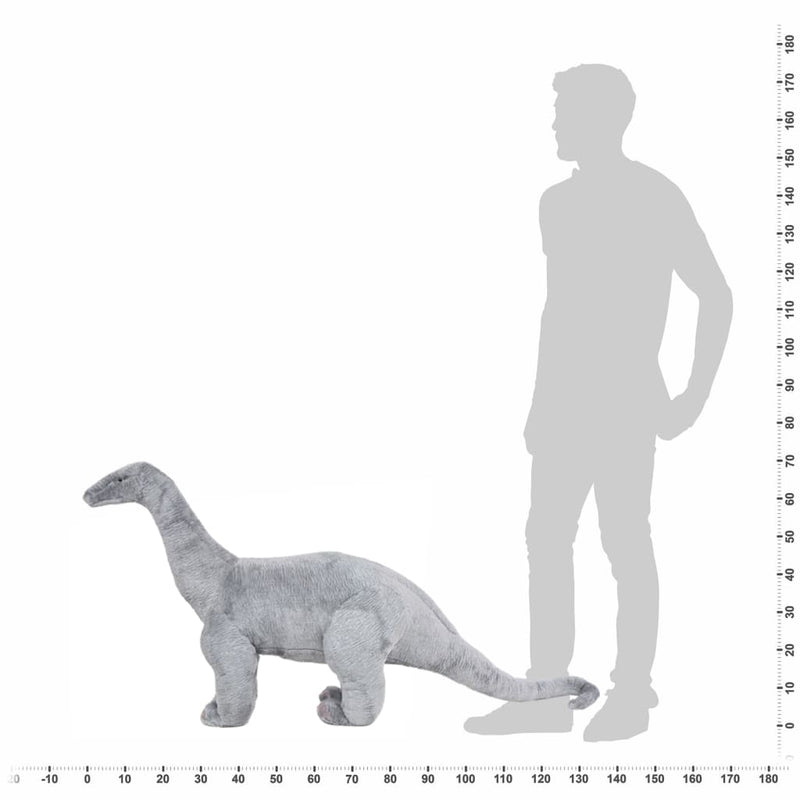 Plüschtier Brachiosaurus Stehend Plüsch Grau XXL