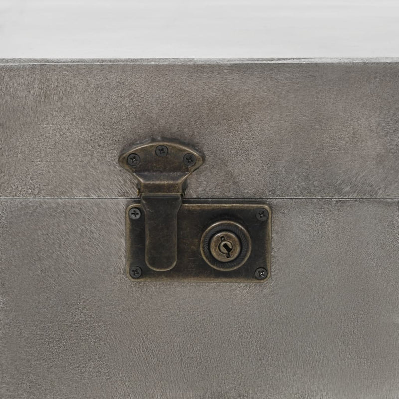 Couchtisch MDF und Aluminium 102 x 51 x 47,5 cm
