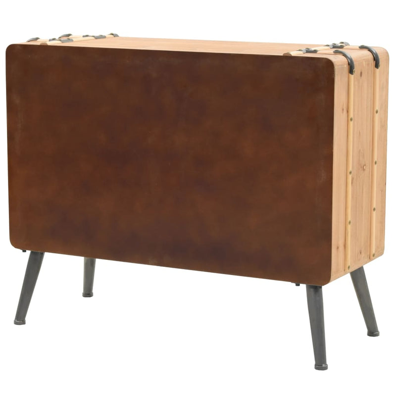 Schubladenschrank Tannenholz Massiv 91 × 35 × 73 cm
