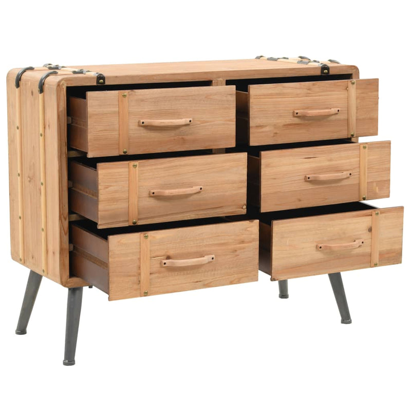Schubladenschrank Tannenholz Massiv 91 × 35 × 73 cm