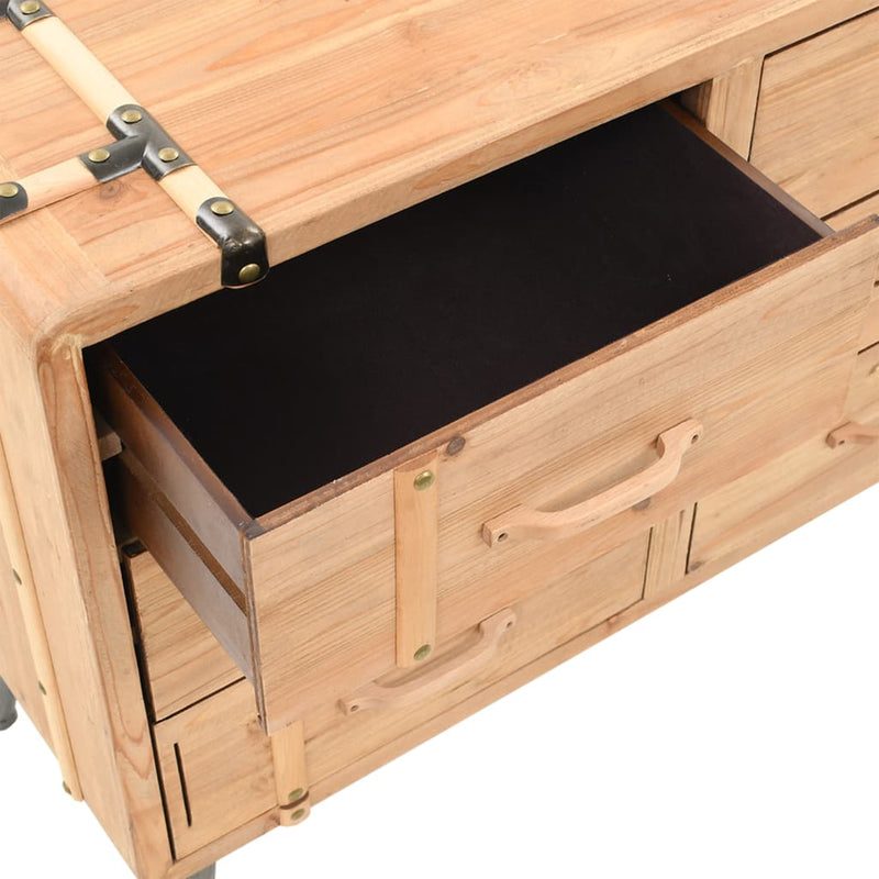 Schubladenschrank Tannenholz Massiv 91 × 35 × 73 cm