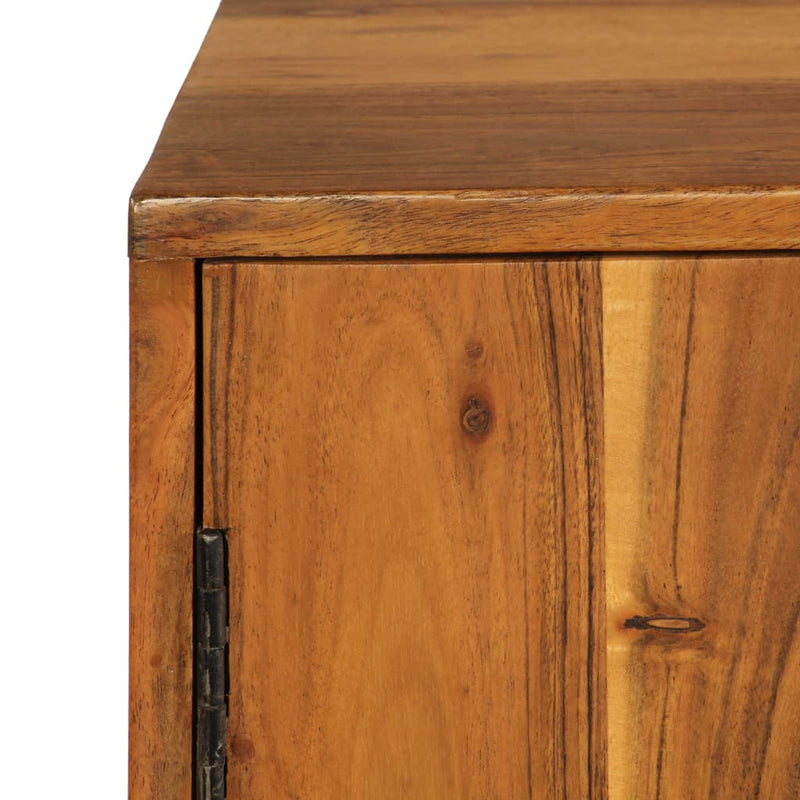 Sideboard Braun 110x30x70 cm Massivholz Akazie