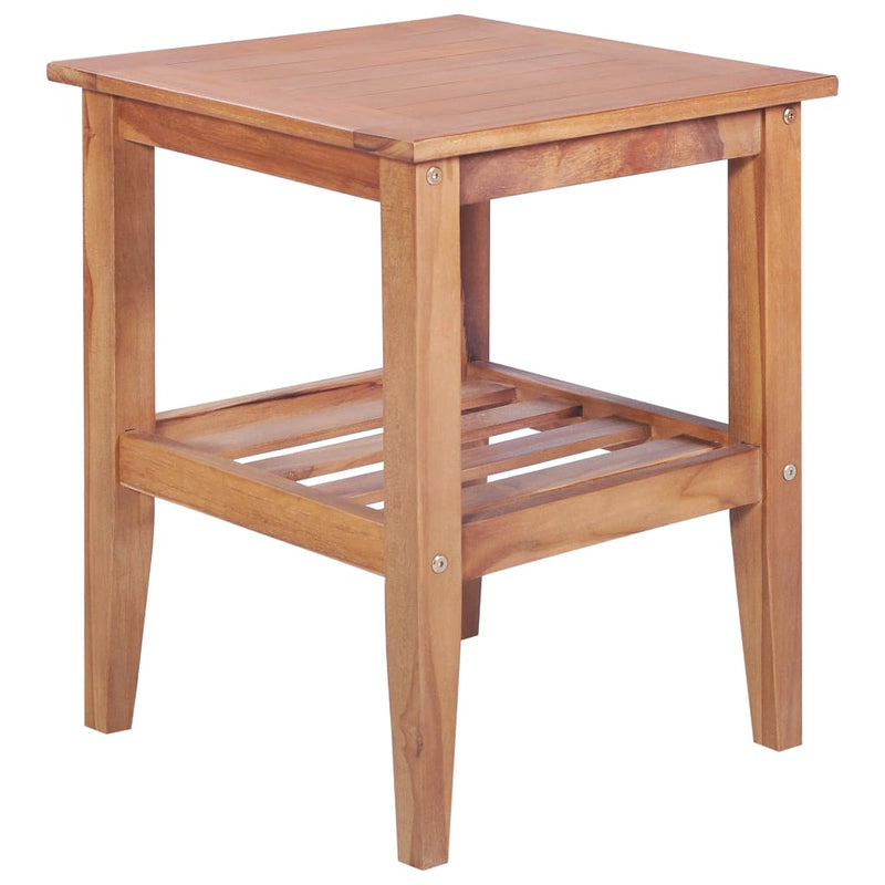 Couchtisch 40 x 40 x 50 cm Quadratisch Teak Massiv