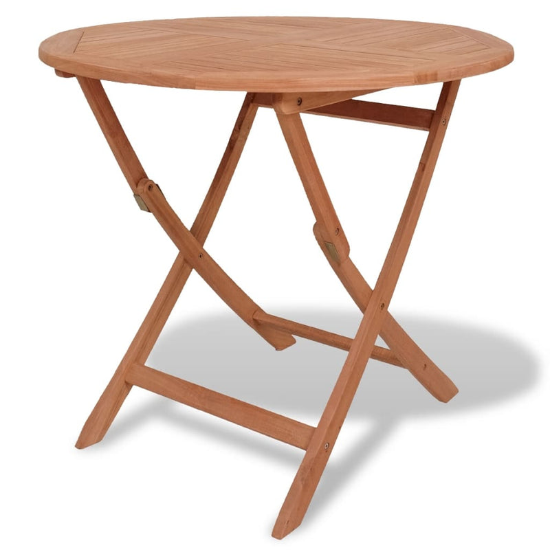 Klappbarer Gartentisch 85x76 cm Teak Massivholz