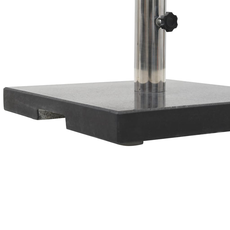 Sonnenschirmständer Granit 20 kg Quadrat Schwarz