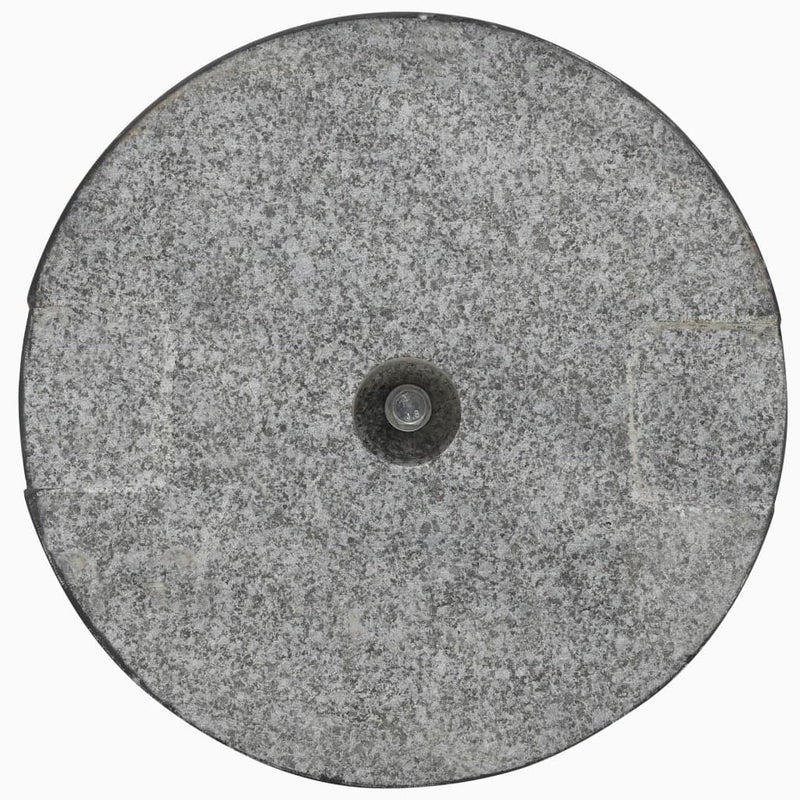 Sonnenschirmständer Granit 20 kg Rund Schwarz
