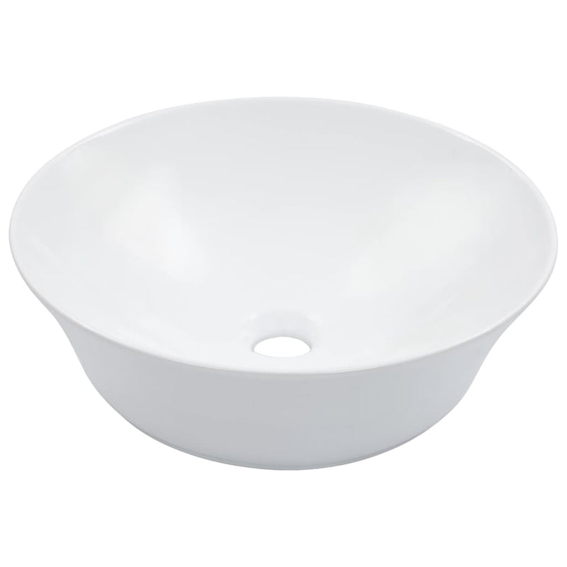 Waschbecken 41 x 12,5 cm Keramik Weiß