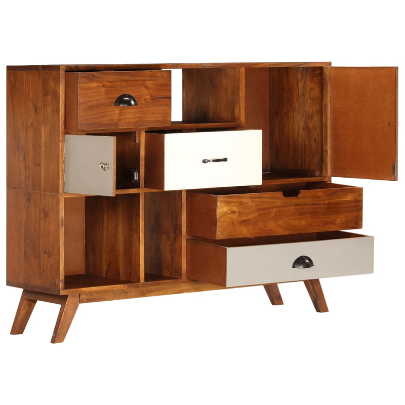 Sideboard 115 x 35 x 86 cm Akazienholz Massiv