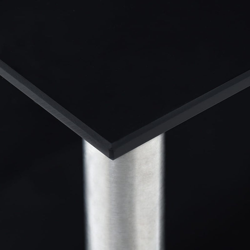 Küchenregal Schwarz 45×16×26 cm Hartglas
