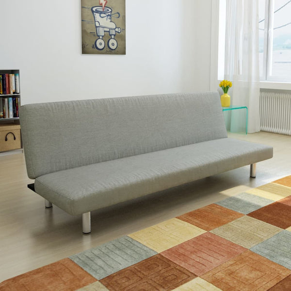 Schlafsofa Grau Polyester