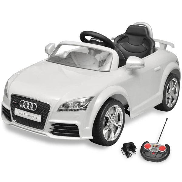 Audi TT RS Aufsitz-Auto für Kinder mit Fernsteuerung Weiß