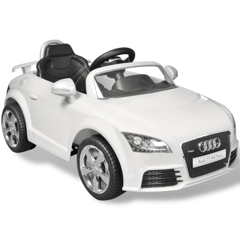 Audi TT RS Aufsitz-Auto für Kinder mit Fernsteuerung Weiß