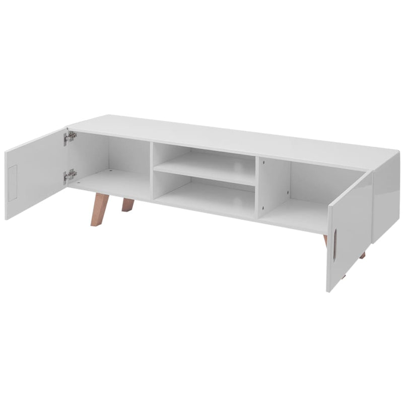 TV-Schrank MDF 150 x 35 x 48,5 cm Hochglanz Weiß