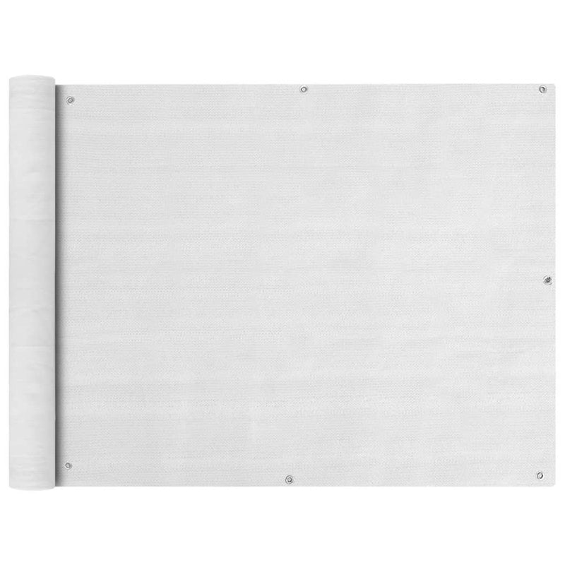 Balkonsichtschutz HDPE 90x400 cm weiß