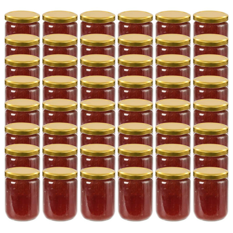 Marmeladengläser mit Goldenem Deckel 48 Stk. 230 ml