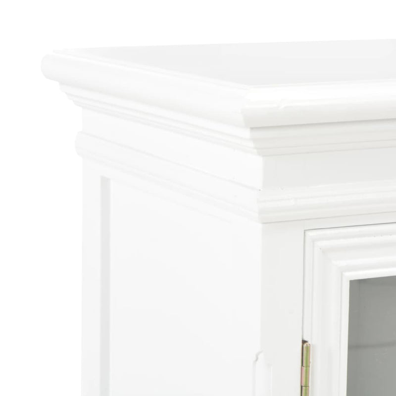 Sideboard Weiß 70×28×70 cm Massivholz Kiefer