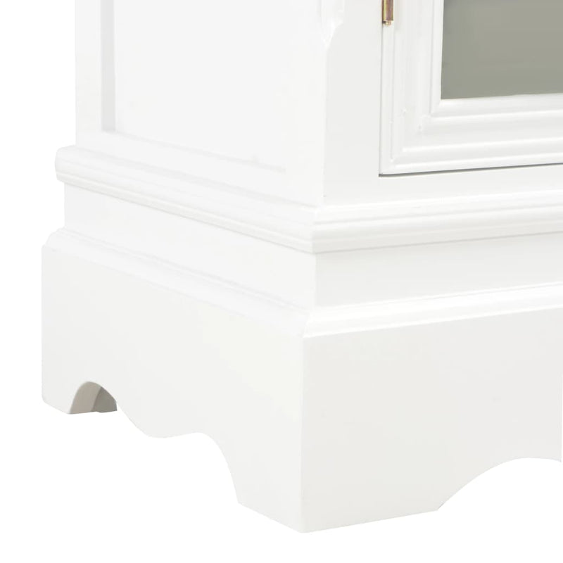 Sideboard Weiß 70×28×70 cm Massivholz Kiefer
