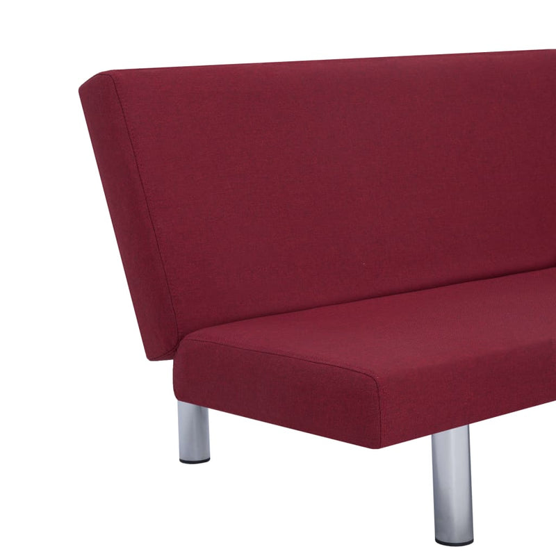 Schlafsofa Weinrot Polyester